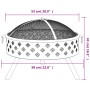 Brasero con atizador acero XXL 58 cm de vidaXL, Chimeneas - Ref: Foro24-360062, Precio: 120,46 €, Descuento: %