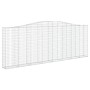 Cestas gaviones 4 uds forma de arco hierro 400x30x140/160 cm de vidaXL, Maceteros y jardineras - Ref: Foro24-3145854, Precio:...