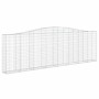 Cestas de gaviones 15 uds forma de arco hierro 400x30x120/140cm de vidaXL, Maceteros y jardineras - Ref: Foro24-3145848, Prec...
