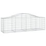 Cestas gaviones 2 uds forma de arco hierro 200x50x60/80 cm de vidaXL, Maceteros y jardineras - Ref: Foro24-3145598, Precio: 1...