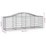 Cestas gaviones 2 uds forma de arco hierro 200x50x60/80 cm de vidaXL, Maceteros y jardineras - Ref: Foro24-3145598, Precio: 1...