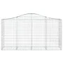 Cestas de gaviones 6 uds forma de arco hierro 200x50x100/120 cm de vidaXL, Maceteros y jardineras - Ref: Foro24-3145644, Prec...