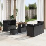 Conjunto de sofá de jardín 8 pcs Negro ratán sintético en Sofás de exterior | Comprar online en Foru.es