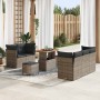 Conjunto de sofá de jardín 8 pcs Gris ratán sintético en Sofás de exterior | Comprar online en Foru.es
