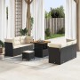 Conjunto de sofá de jardín 9 pcs Negro ratán sintético en Sofás de exterior | Comprar online en Foru.es