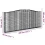 Cestas gaviones 2 uds forma de arco hierro 400x30x160/180 cm de vidaXL, Maceteros y jardineras - Ref: Foro24-3145865, Precio:...