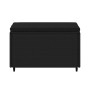 Reposapiés de jardín con cojines 2 uds ratán sintético negro de vidaXL, Otomanas de exterior - Ref: Foro24-319789, Precio: 65...