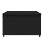 Reposapiés de jardín con cojines 2 uds ratán sintético negro de vidaXL, Otomanas de exterior - Ref: Foro24-319789, Precio: 65...