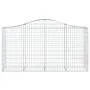 Cestas de gaviones 15 uds forma de arco hierro 200x50x100/120cm de vidaXL, Maceteros y jardineras - Ref: Foro24-3145653, Prec...
