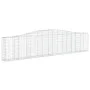 Cestas de gaviones 4 uds forma de arco hierro 400x30x80/100 cm de vidaXL, Maceteros y jardineras - Ref: Foro24-3145815, Preci...
