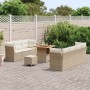 Conjunto de sofás de jardín 10 pcs Beige ratán sintético en Sofás de exterior | Comprar online en Foru.es