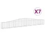 Gabionenkörbe 7 Stück Bogenform Eisen 400x30x40/60 cm von vidaXL, Töpfe und Pflanzgefäße - Ref: Foro24-3145792, Preis: 644,72...