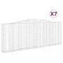 Cestas gaviones 7 uds forma de arco hierro 400x30x140/160 cm de vidaXL, Maceteros y jardineras - Ref: Foro24-3145857, Precio:...