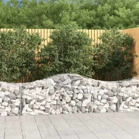 Cestas de gaviones 40 uds forma de arco hierro 200x50x60/80 cm de vidaXL, Maceteros y jardineras - Ref: Foro24-3145616, Preci...