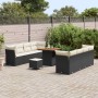 Conjunto de sofás de jardín 11 pcs Negro ratán sintético en Sofás de exterior | Comprar online en Foru.es