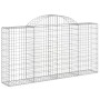 Cestas de gaviones 6 uds forma de arco hierro 200x30x100/120 cm de vidaXL, Maceteros y jardineras - Ref: Foro24-3146114, Prec...
