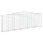Cestas de gaviones 4 uds forma de arco hierro 400x30x120/140 cm de vidaXL, Maceteros y jardineras - Ref: Foro24-3145841, Prec...