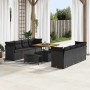 Conjunto de sofás de jardín 11 pcs Negro ratán sintético en Sofás de exterior | Comprar online en Foru.es