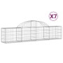 Cestas de gaviones 7 uds forma de arco hierro 200x30x40/60 cm de vidaXL, Maceteros y jardineras - Ref: Foro24-3146052, Precio...