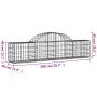 Cestas de gaviones 7 uds forma de arco hierro 200x30x40/60 cm de vidaXL, Maceteros y jardineras - Ref: Foro24-3146052, Precio...