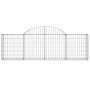 Cestas gaviones 2 uds forma de arco hierro 200x30x60/80 cm de vidaXL, Maceteros y jardineras - Ref: Foro24-3146068, Precio: 1...
