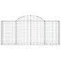 Cestas de gaviones 40 uds forma de arco hierro 200x30x80/100 cm de vidaXL, Maceteros y jardineras - Ref: Foro24-3146107, Prec...