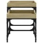 2 oak Sonoma plywood side tables by vidaXL, Coffee table - Ref: Foro24-823283, Price: 52,59 €, Discount: %