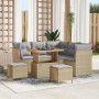 Conjunto de sofás de jardín 8 pcs Beige ratán sintético en Sofás de exterior | Comprar online en Foru.es