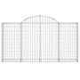Cestas de gaviones 5 uds forma de arco hierro 200x30x100/120 cm de vidaXL, Maceteros y jardineras - Ref: Foro24-3146113, Prec...