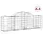 Cestas de gaviones 11 uds forma de arco hierro 200x30x60/80 cm de vidaXL, Maceteros y jardineras - Ref: Foro24-3146077, Preci...