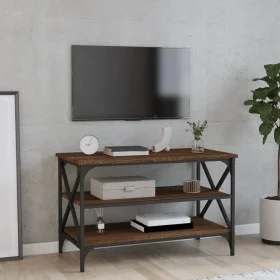 Mueble para TV madera contrachapada marrón roble 80x40x50 cm de vidaXL, Mesas auxiliares - Ref: Foro24-825791, Precio: 53,52 ...