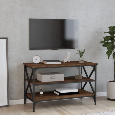 Mueble para TV madera contrachapada marrón roble 80x40x50 cm de vidaXL, Mesas auxiliares - Ref: Foro24-825791, Precio: 54,16 ...