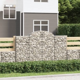 Cestas gaviones 10 uds forma de arco hierro 200x30x120/140 cm de vidaXL, Maceteros y jardineras - Ref: Foro24-3146139, Precio...