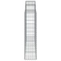 Cestas gaviones 10 uds forma de arco hierro 200x30x120/140 cm de vidaXL, Maceteros y jardineras - Ref: Foro24-3146139, Precio...