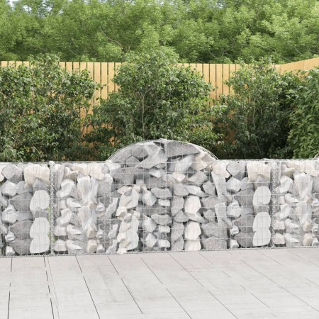 Cestas de gaviones 5 uds forma de arco hierro 200x30x80/100 cm de vidaXL, Maceteros y jardineras - Ref: Foro24-3146092, Preci...