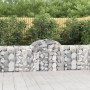 Cestas de gaviones 5 uds forma de arco hierro 200x30x80/100 cm de vidaXL, Maceteros y jardineras - Ref: Foro24-3146092, Preci...
