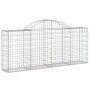 Cestas de gaviones 5 uds forma de arco hierro 200x30x80/100 cm de vidaXL, Maceteros y jardineras - Ref: Foro24-3146092, Preci...