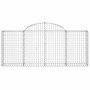 Cestas de gaviones 5 uds forma de arco hierro 200x30x80/100 cm de vidaXL, Maceteros y jardineras - Ref: Foro24-3146092, Preci...