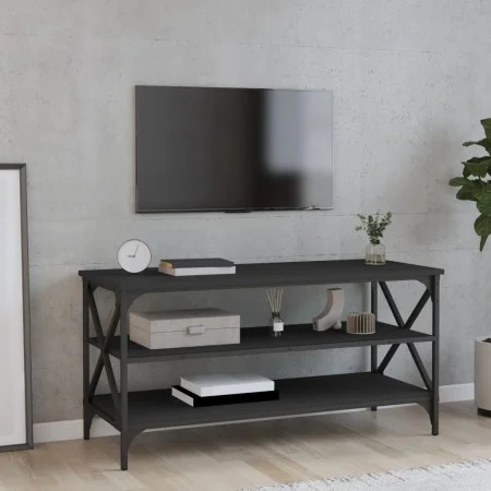 TV stand made of black plywood, 100x40x50 cm by vidaXL, Side tables - Ref: Foro24-825792, Price: 63,86 €, Discount: %