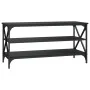 TV stand made of black plywood, 100x40x50 cm by vidaXL, Side tables - Ref: Foro24-825792, Price: 63,86 €, Discount: %