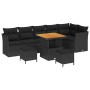 Conjunto de sofás de jardín 9 pcs Negro ratán sintético en Sofás de exterior | Comprar online en Foru.es