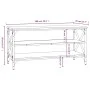 TV stand made of black plywood, 100x40x50 cm by vidaXL, Side tables - Ref: Foro24-825792, Price: 63,86 €, Discount: %