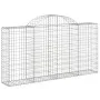 Cestas de gaviones 4 uds forma de arco hierro 200x30x100/120 cm de vidaXL, Maceteros y jardineras - Ref: Foro24-3146112, Prec...