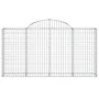 Cestas de gaviones 4 uds forma de arco hierro 200x30x100/120 cm de vidaXL, Maceteros y jardineras - Ref: Foro24-3146112, Prec...