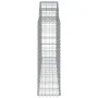 Gabion baskets 4 pcs arc shape iron 200x30x100/120 cm by vidaXL, Pots and planters - Ref: Foro24-3146112, Price: 282,15 €, Di...