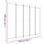 Biombo divisor de 5 paneles de tela marrón 250x200 cm de vidaXL, Divisores de ambientes - Ref: Foro24-350187, Precio: 40,64 €...