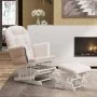 Stillstuhl mit hellgrauem Stoffhocker von vidaXL, Schaukelstühle - Ref: Foro24-351660, Preis: 268,20 €, Rabatt: %