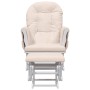 Sillón de lactancia con taburete tela gris claro de vidaXL, Mecedoras - Ref: Foro24-351660, Precio: 253,60 €, Descuento: %
