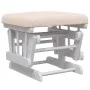 Sillón de lactancia con taburete tela gris claro de vidaXL, Mecedoras - Ref: Foro24-351660, Precio: 268,20 €, Descuento: %