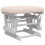 Sillón de lactancia con taburete tela gris claro de vidaXL, Mecedoras - Ref: Foro24-351660, Precio: 253,60 €, Descuento: %